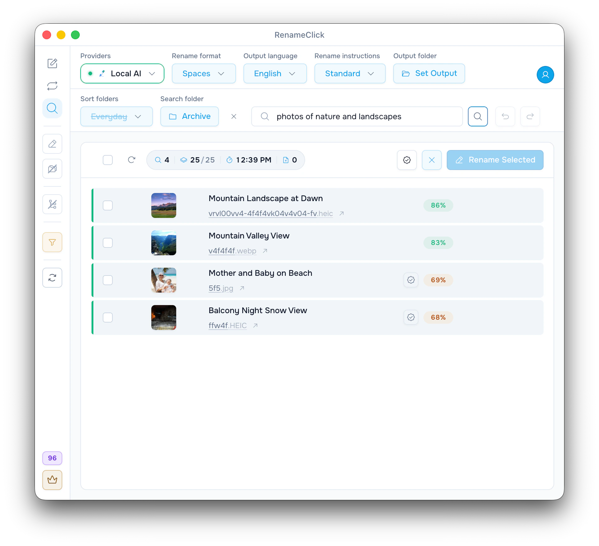 Find a file by content, then rename it